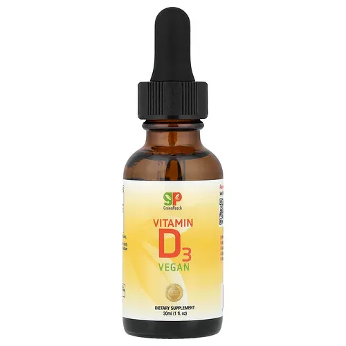 GreenPeach, Vitamina D3 vegana, 30 ml (1 oz. líq.)