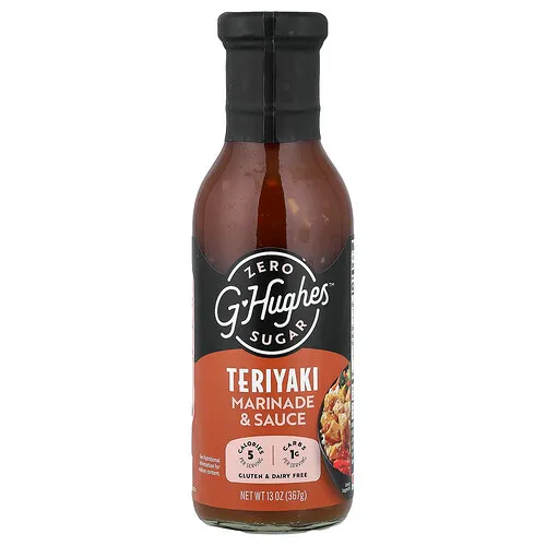 G Hughes, Marinada y salsa teriyaki sin azúcar, 367 g