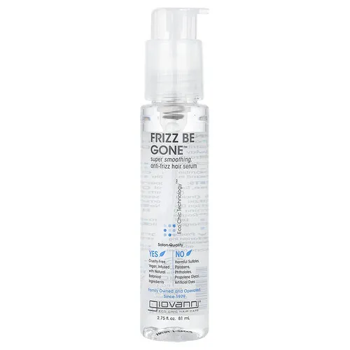 Giovanni, Frizz Be Gone, Sérum capilar antifrizz supersuavizante, 81 ml (2,75 oz. líq.)