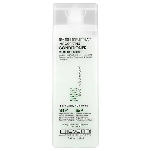 Giovanni, Tea Tree Triple Treat™, Acondicionador vigorizante, Para todo tipo de cabello, 250 ml (8,5 oz. líq.)