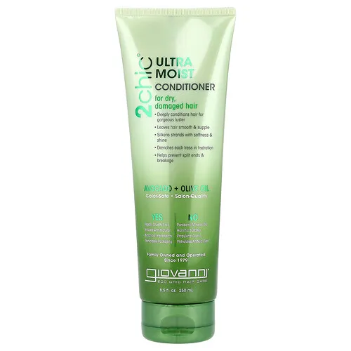 Giovanni, Acondicionador ultra humectante, para cabello seco y dañado, palta y aceite de oliva, 8.5 oz líquidas (250 ml)