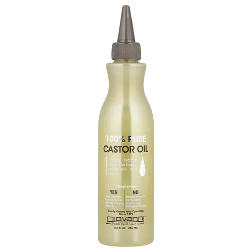 Giovanni, Aceite de ricino 100% puro, 250 ml (8,5 oz. Líq.)