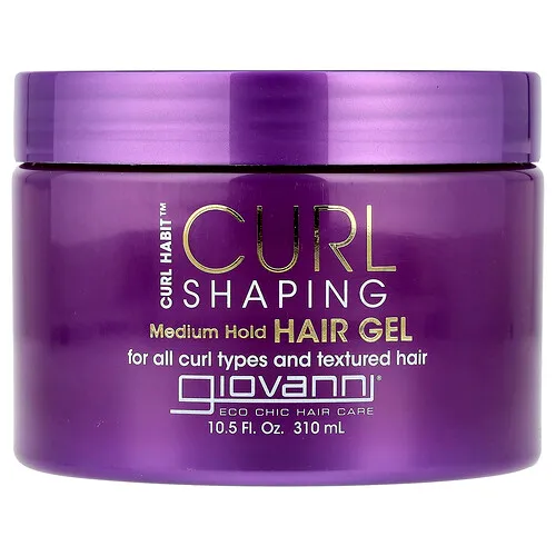 Giovanni, Curl Habit™, Gel moldeador de rizos para el cabello, Fijación media, Para todo tipo de rizos y cabello texturizado, 310 ml (10,5 oz. líq.)