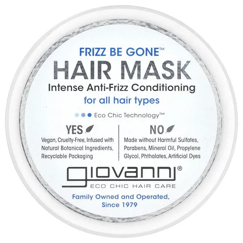 Giovanni, Frizz Be Gone™, Mascarilla para el cabello, Acondicionador intenso antifrizz, 295 ml (10 oz. líq.)