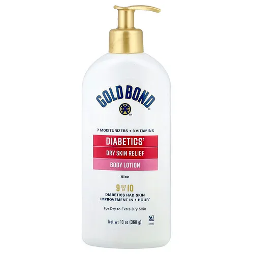 Gold Bond, Para personas diabéticas, Loción corporal, Alivio para la piel seca, Aloe, Para piel seca a extraseca, 368 g (13 oz)