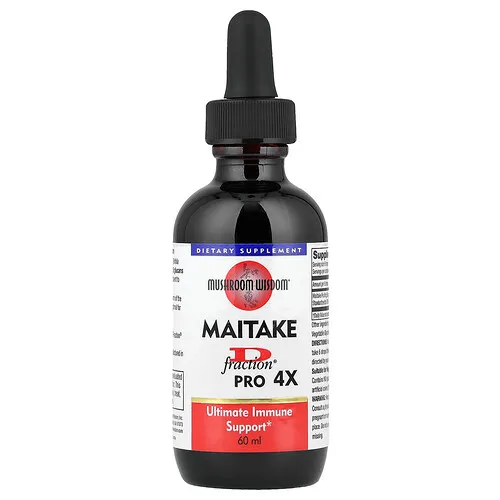 Mushroom Wisdom, Maitake D-Fraction, Pro 4X, 60 ml (22 mg por porción)