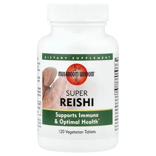 Mushroom Wisdom, Super Reishi, 120 cápsulas vegetales