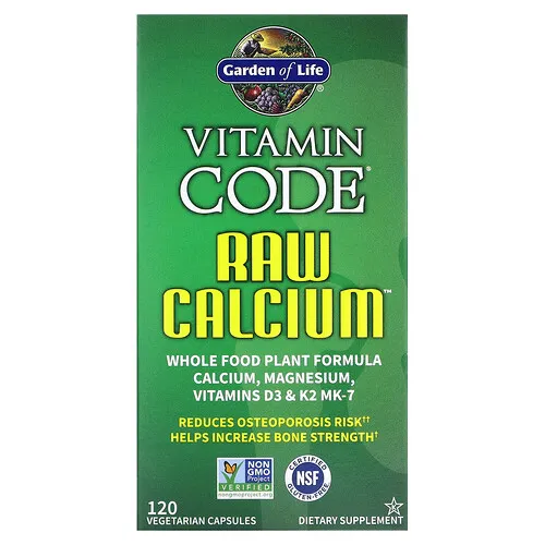 Garden of Life, Vitamin Code, RAW Calcium, 120 cápsulas vegetales