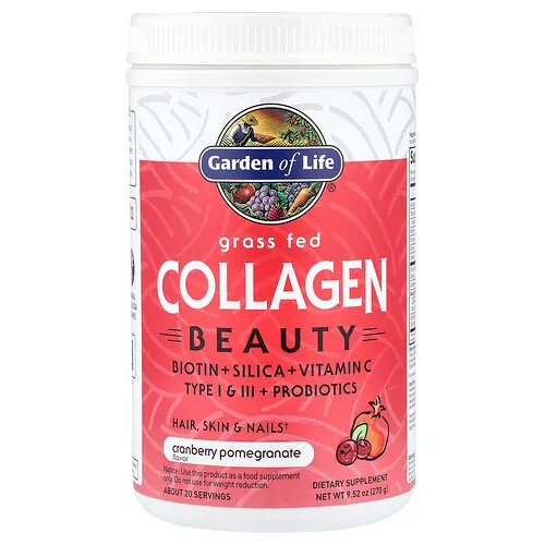 Garden of Life, Grass Fed Collagen Beauty, arándano-granada, 9.52 oz (270 g)