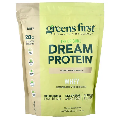 Greens First, Dream Protein™, Suero de leche, Vainilla francesa cremosa, 750 g (26,5 oz)