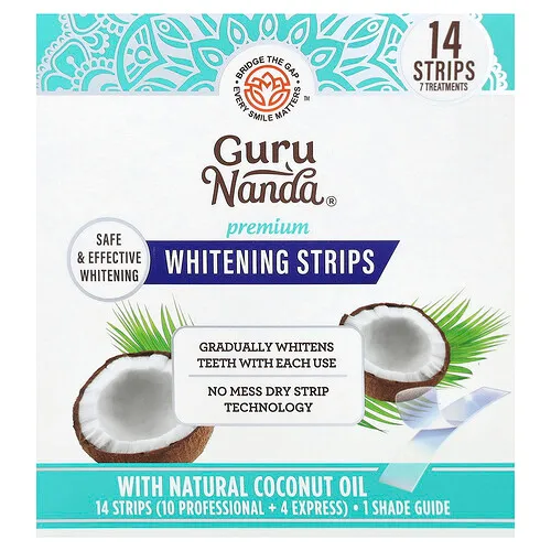 GuruNanda, Tiras blanqueadoras prémiums, 14 tiras