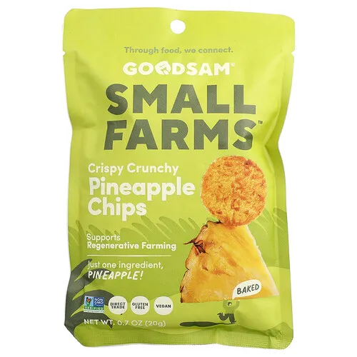 GoodSam, Small Farms™, Chips crujientes y crujientes, Piña, 20 g (0,7 oz)