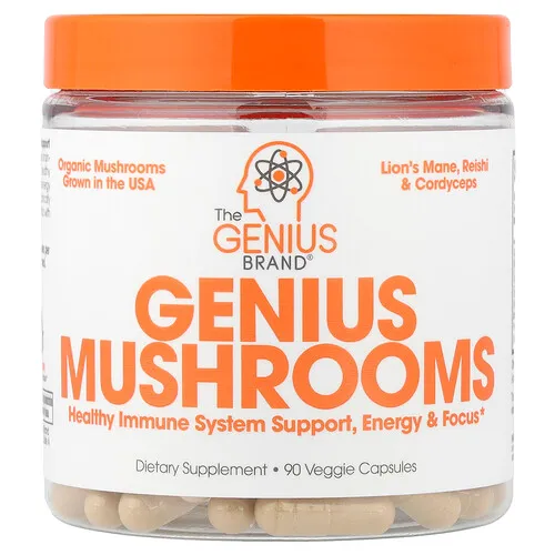 The Genius Brand, Hongos Genius`` 90 cápsulas vegetales