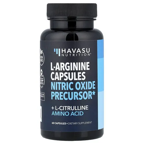 Havasu Nutrition, L-arginina y citrulina, 60 cápsulas