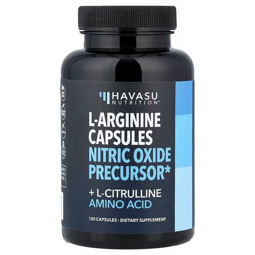 Havasu Nutrition, L-arginina más aminoácido L-citrulina, 120 cápsulas