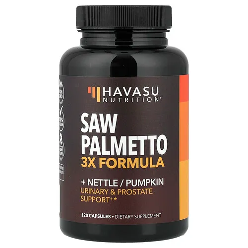 Havasu Nutrition, Palma enana americana con ortiga y calabaza, 120 cápsulas
