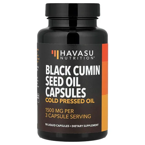 Havasu Nutrition, Aceite de semilla de comino negro, Aceite prensado en frío, 90 cápsulas con contenido líquido (500 mg por cápsula)