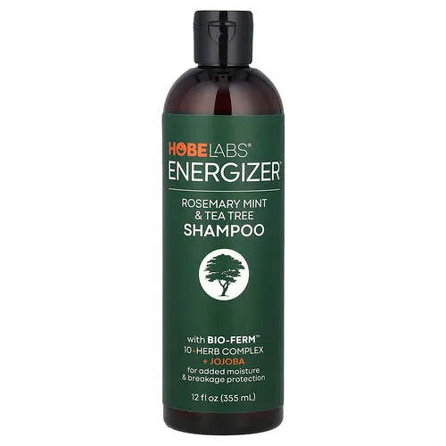 Hobe Labs, Energizer™, Champú, Romero, menta y árbol del té, 355 ml (12 oz. líq.)