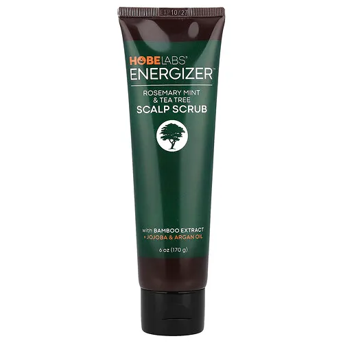 Hobe Labs, Energizer™, Exfoliante para el cuero cabelludo, Romero, menta y árbol del té, 170 g (6 oz)