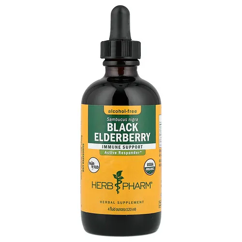 Herb Pharm, Saúco negro, Sin alcohol, 120 ml (4 oz. líq.)