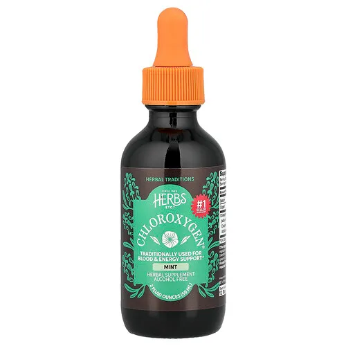 Herbs Etc., ChlorOxygen®, Sin alcohol, Menta, 59 ml (2 oz. líq.)