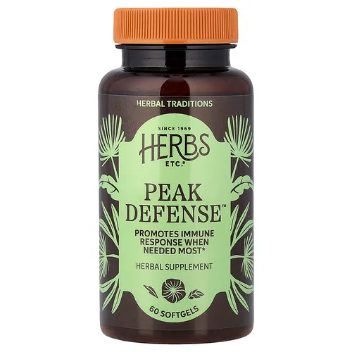 Herbs Etc., Peak Defense™, 60 cápsulas blandas