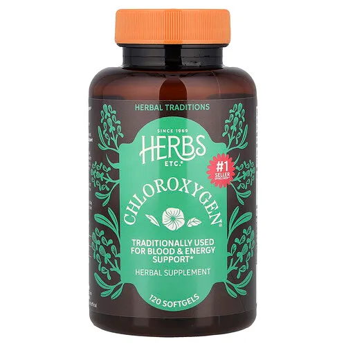 Herbs Etc., ChlorOxygen®, 120 cápsulas blandas