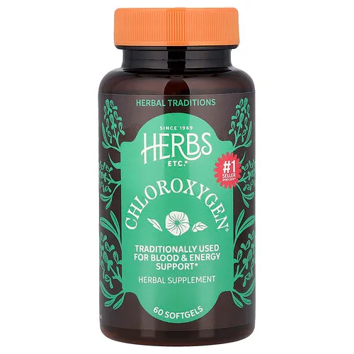 Herbs Etc., ChlorOxygen®, 60 cápsulas blandas