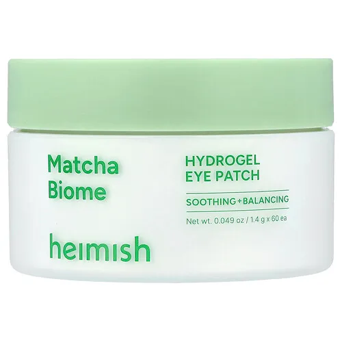 Heimish, Parche de hidrogel para el contorno de los ojos, Bioma de matcha, 60 parches