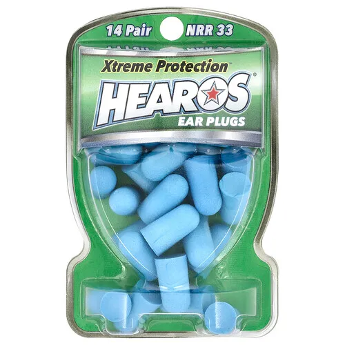 Hearos, Tapones para los oídos Xtreme Protection™, azules, NRR 33, 14 pares