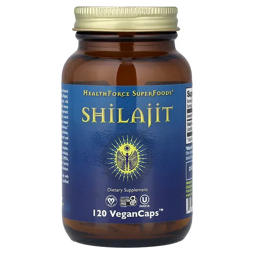 HealthForce Superfoods, Shilajit, 120 cápsulas veganas (200 mg por cápsula)