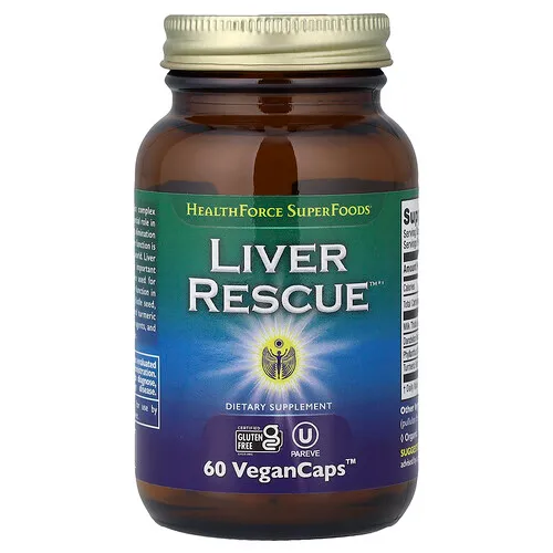 HealthForce Superfoods, Rescate hepático, Versión 6, 60 cápsulas veganas