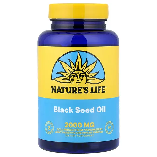 Nature's Life, Aceite de semilla de comino negro, 90 cápsulas blandas (1,00 mg por cápsula blanda)