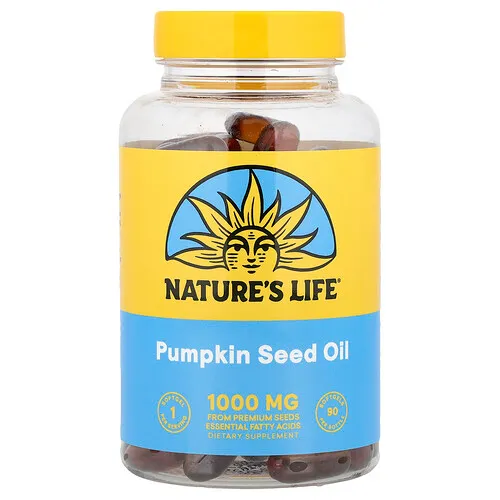 Nature's Life, Aceite de semilla de calabaza, 1000 mg, 90 cápsulas blandas
