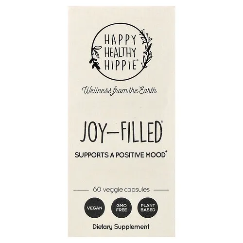 Happy Healthy Hippie, Joy-Filled®, Promueve un estado de ánimo positivo, 60 cápsulas vegetales