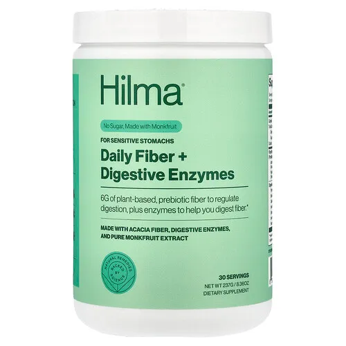 Hilma, Fibra diaria y enzimas digestivas, 237 g (8,36 oz)