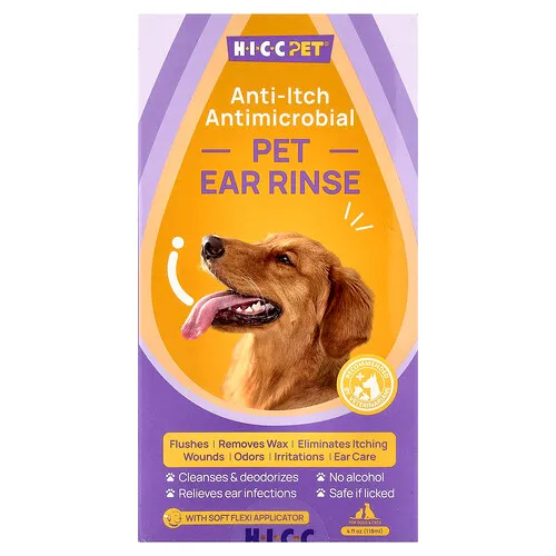 HICC Pet, Enjuague para los oídos de mascotas, Para perros y gatos, 118 ml (4 oz. líq.)