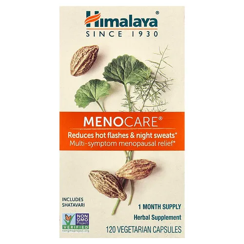 Himalaya, MenoCare®, Suplemento para el alivio de los síntomas de la menopausia, 120 cápsulas vegetales