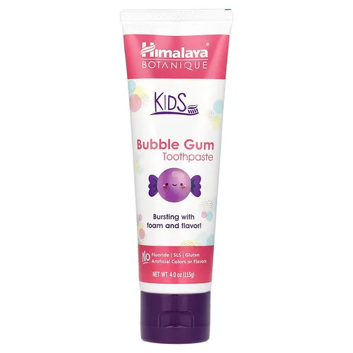 Himalaya, Botanique, Pasta dental para niños, Chicle, 113 g (4 oz)