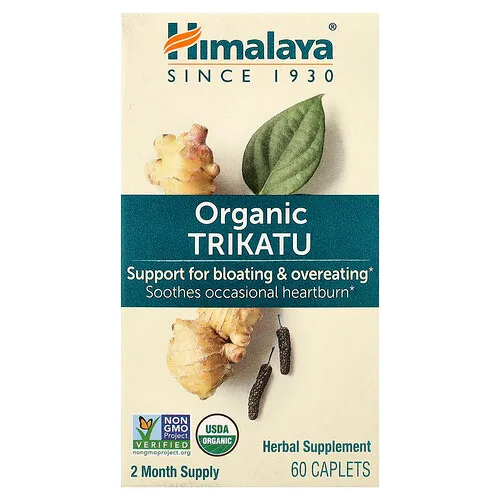 Himalaya, Trikatu, apoyo gástrico, 60 cápsulas