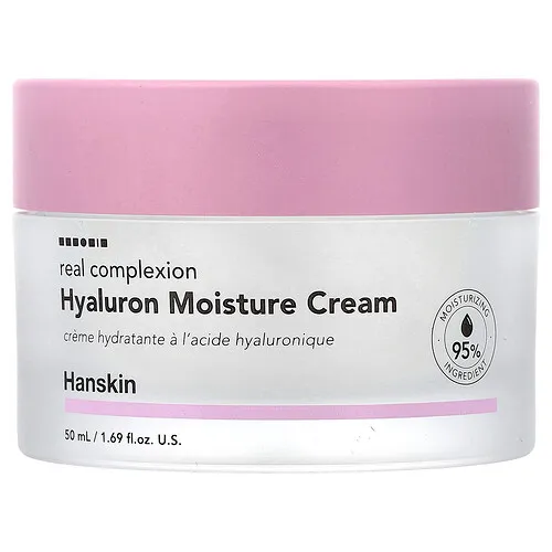 Hanskin, Real Complexion, Crema humectante con hialurón, 50 ml (1,69 oz. líq.)