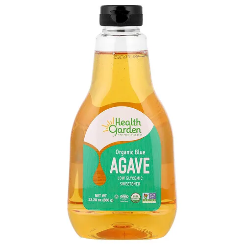 Health Garden, Agave azul orgánico, Endulzante de bajo índice glucémico, 660 g (23,28 oz)