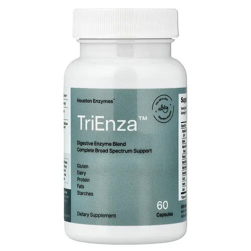 Houston Enzymes, TriEnza®, Mezcla de enzimas digestivas, 60 cápsulas