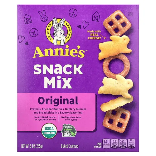 Annie's Homegrown, Mezcla para bocadillos, Original, 255 g (9 oz)
