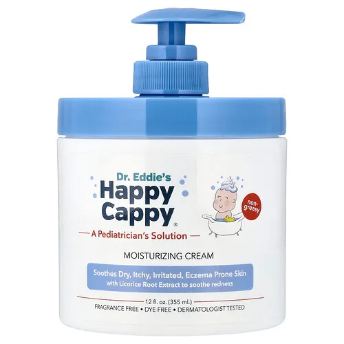 Happy Cappy, Crema humectante, Sin fragancia, 355 ml (12 oz. Líq.)