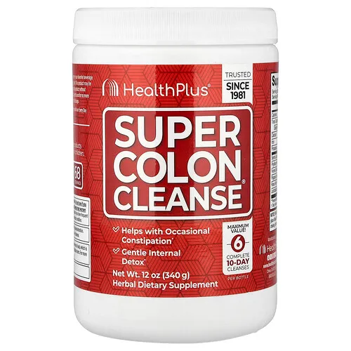 Health Plus, Super Colon Cleanse®, Suplemento superior para la limpieza intestinal, 340 g (12 oz)