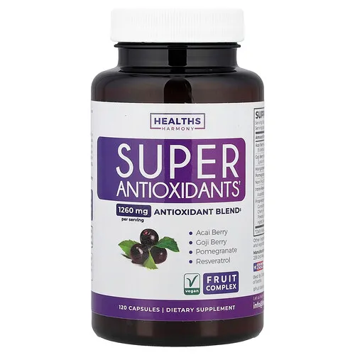 Healths Harmony, Superantioxidantes, Complejo frutal, 120 cápsulas