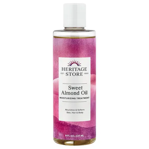 Heritage Store, Aceite de almendras dulces, Tratamiento humectante, 237 ml (8 oz. Líq.)