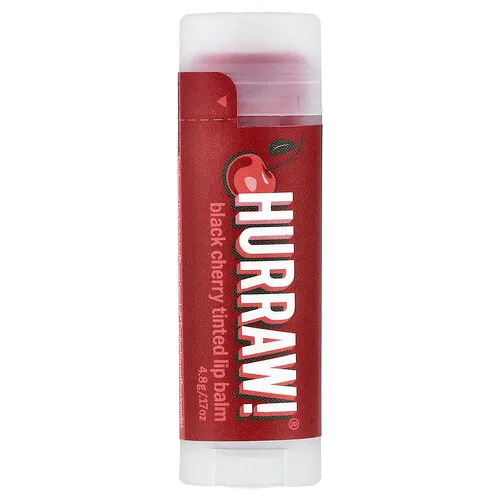 Hurraw! Balm, Bálsamo labial con color, Cereza negra, 4,8 g (0,17 oz)