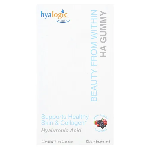 Hyalogic, Belleza desde el interior, Gomitas HA, Baya, 60 gomitas